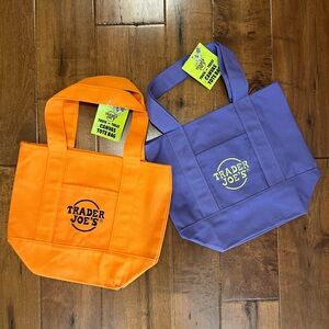 Set of Trader Joes Halloween Canvas Tote Bags
